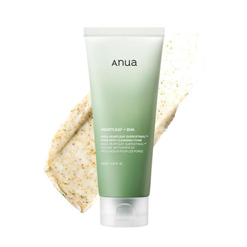 ANUA HEARTLEAF + BHA QUERCENTINOL PORE DEEP CLEANSING FOAM 150ML
