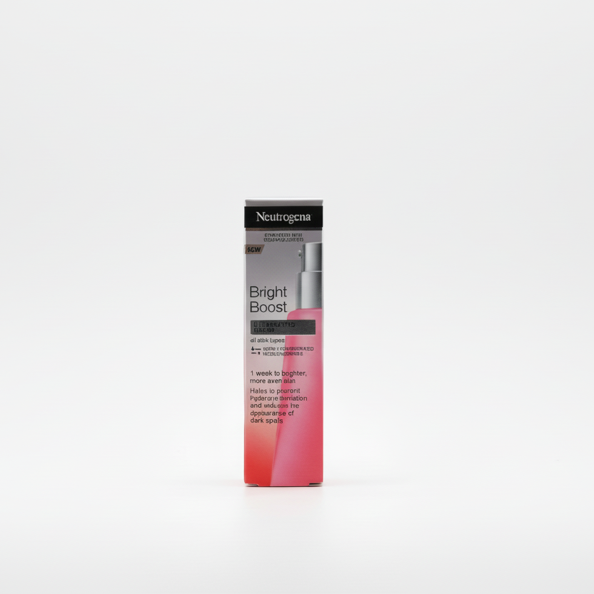 Neutrogena Bright Boost skincare product packaging on a white background