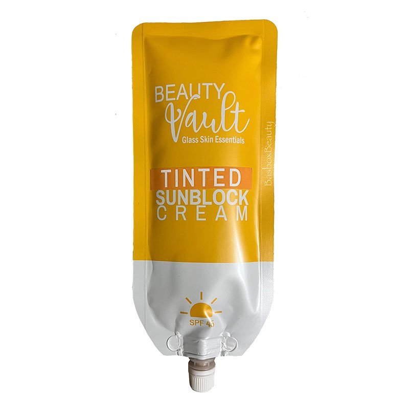 BEAUTY VAULT TINTED SUNBLOCK CREAM (POUCH) by BEAUTY VAULT - Premium Skincare Product