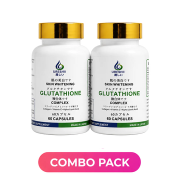 URESHII GLUTATHIONE 60 CAPSULE- 2 PIECE COMBO