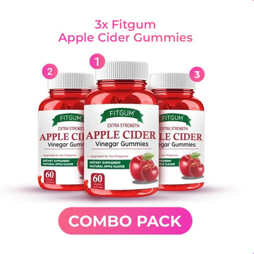 Fitgum Apple Cider Gummies - 3 Pcs Combo