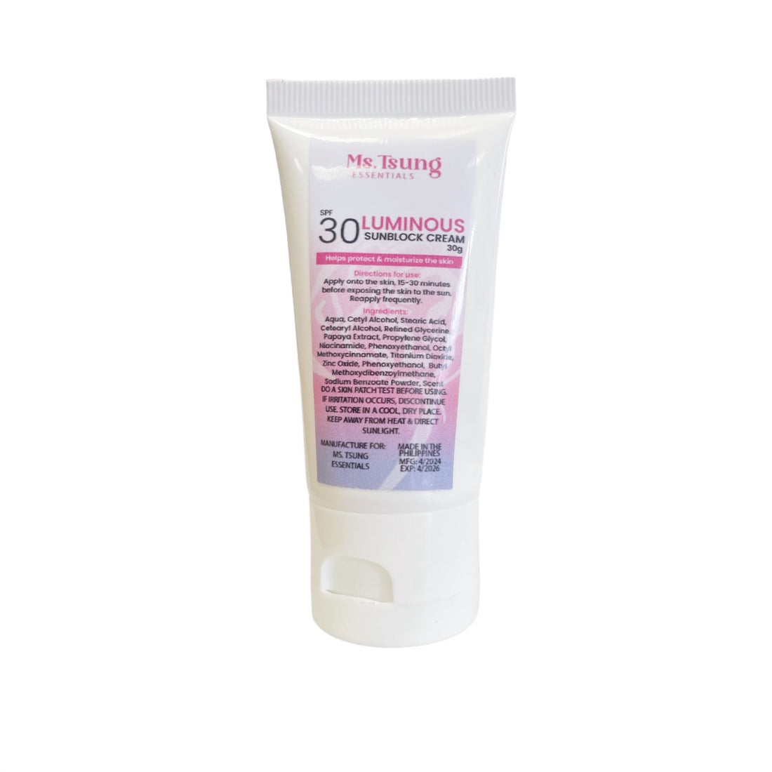 MS TSUNG SUNSCREEN by MS. TSUNG ESSENTIALS - Premium Skincare Product