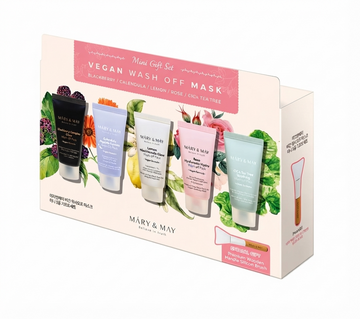 MARY & MAY VEGAN ROSE WASH OFF MASK MINI GIFT SET