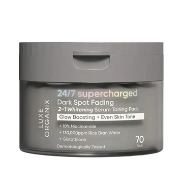 LUXE ORGANIX 24/7 SUPERCHARGED DARK SPOT  FADING SERUM TONING PADS