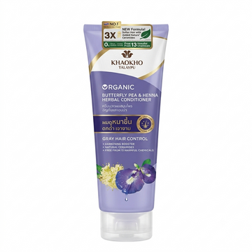 KHAOKHO ORGANIC BUTTERFLY PEA & HENNA HERBAL CONDTIONER 280ML