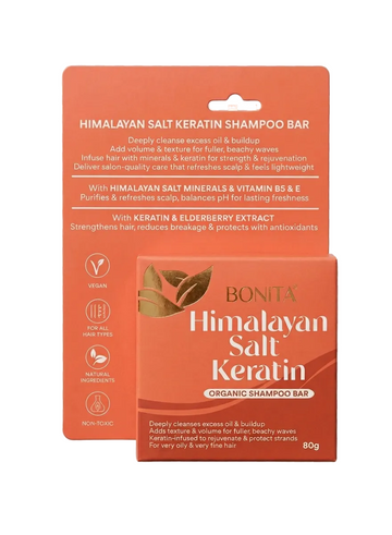 BONITA HIMALAYAN SALT KERATIN SHAMPOO BAR 80G