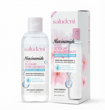 SALUDENT NIACINAMIDE WITH SODIUM HYALURONIC BRIGHTENING TONER 100 ML