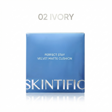 SKINTIFIC PERFECT STAY VELVET MATTE CUSHION 02 IVORY