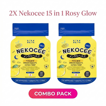 2 Pcs Combo - Nekocee 15 in 1 Rosy Glow (30 Capsule)