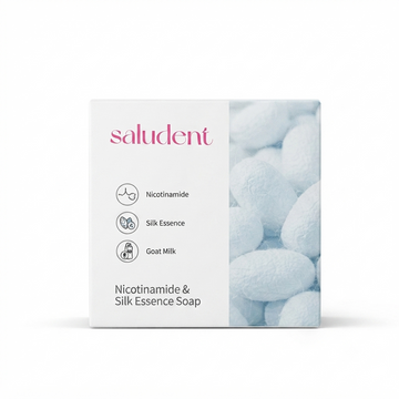 SALUDENT NICOTINAMIDE AND SILK ESSENCE SOAP 100G