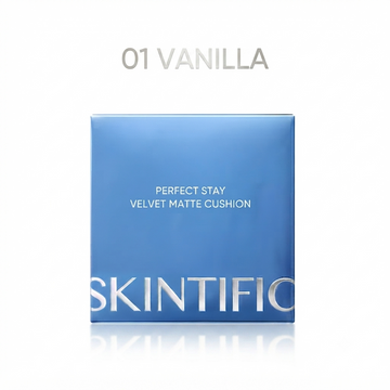 SKINTIFIC PERFECT STAY VELVET MATTE CUSHION - 01 VANILLA