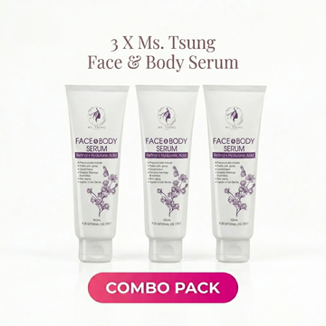 3 Pcs Combo - Ms. Tsung Face & Body Serum: Retinol & Hyaluronic Acid – 100 ml