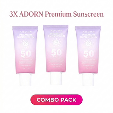 3 Pcs Combo -ADORN Premium Sunscreen SPF 50