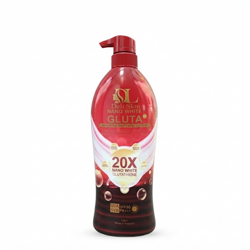 DELI SKIN NANO WHITE GLUTA 20X WHITENING LOTION 500ML