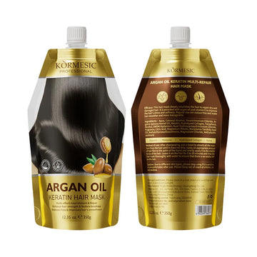 KORMESIC ARGAN OIL KERATIN HAIR MASK 350G GOLD POUCH