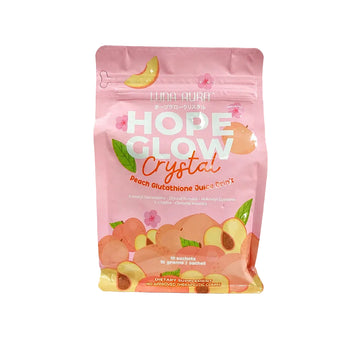 LUNA AURA HOPE GLOW CRYSTAL PEACH GLUTATHIONE JUICE DRINK