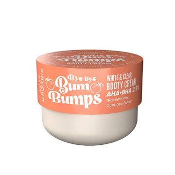 LUXE ORGANIX BUM BUMPS WHITE & CLEAR BOOTY CREAM ORANGE 230G