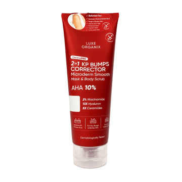 LUXE ORGANIX DERMA PRO 2 IN 1 KP BUMPS CORRECTOR MASK & BODY SCRUB 200ML