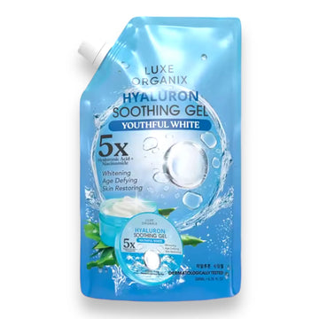 LUXE ORGANIX HYALURON SOOTHING GEL YOUTHFUL WHITE 200ML