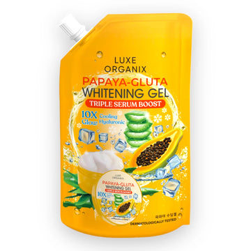 LUXE ORGANIX PAPAYA GLUTA WHITENING GEL TRIPLE SERUM BOOST 200ML
