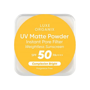 LUXE ORGANIX UV MATTE POWDER COMPLEXION BRIGHT SUNSCREEN 15G
