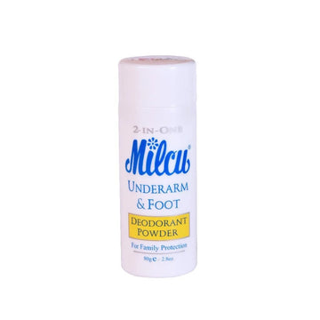 MILCU UNDERARM AND FOOT DEODORANT POWDER 80G