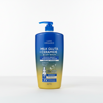 LUXE ORGANIX MILK GLUTA+CERAMIDE BODY WASH