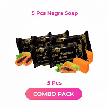 5 Pcs Combo - Negra Ultima Gluta Papaya Soap – 70g