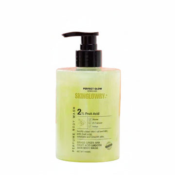 PERFECT GLOW SKINGLOWRY GRASS GREEN AHA BODY WASH 400ML