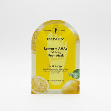 BOVEY LEMON + AHAS EXFOLIATING FOOT MASK
