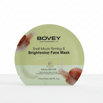 BOVEY SNAIL MUCIN FIRMING & BRIGHTENING FACE MASK