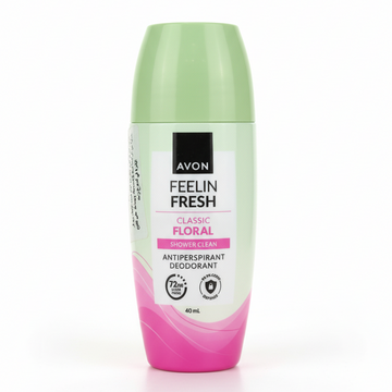 AVON FEELIN FRESH CLASSIC FLORAL SHOWER CLEAN ANTIPERSPIRANT DEODORANT ROLL-ON