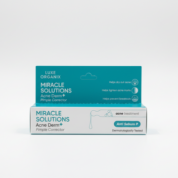 LUXE ORGANIX MIRACLE SOLUTIONS ACNE DERM PIMPLE CORRECTOR 2OG