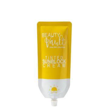BEAUTY VAULT TINTED SUN BLOCK CREAM 50G