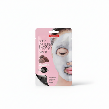 PU DEEP PURIFYING BLACK O2 BUBBLE MASK VOLCANIC-ADS371