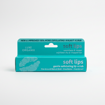 LUXE ORGANIX SOFT LIP GENTLE EXFOLIATING LIP SCRUB