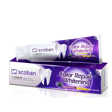 SCOBAN COLOR REPAIR WHITENING TOOTH PASTER BLUEBERRY PURPLE 150G