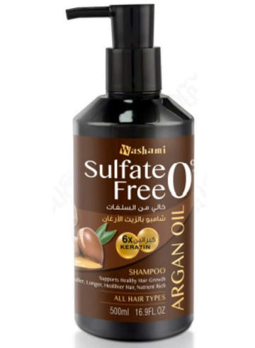 WASHAMI SULFATE FREE ARGAN OIL SHAMPOO 500ML
