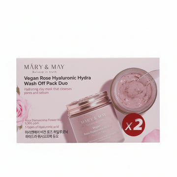 MARY & MAY VEGAN ROSE WASH OFF PACK DUO