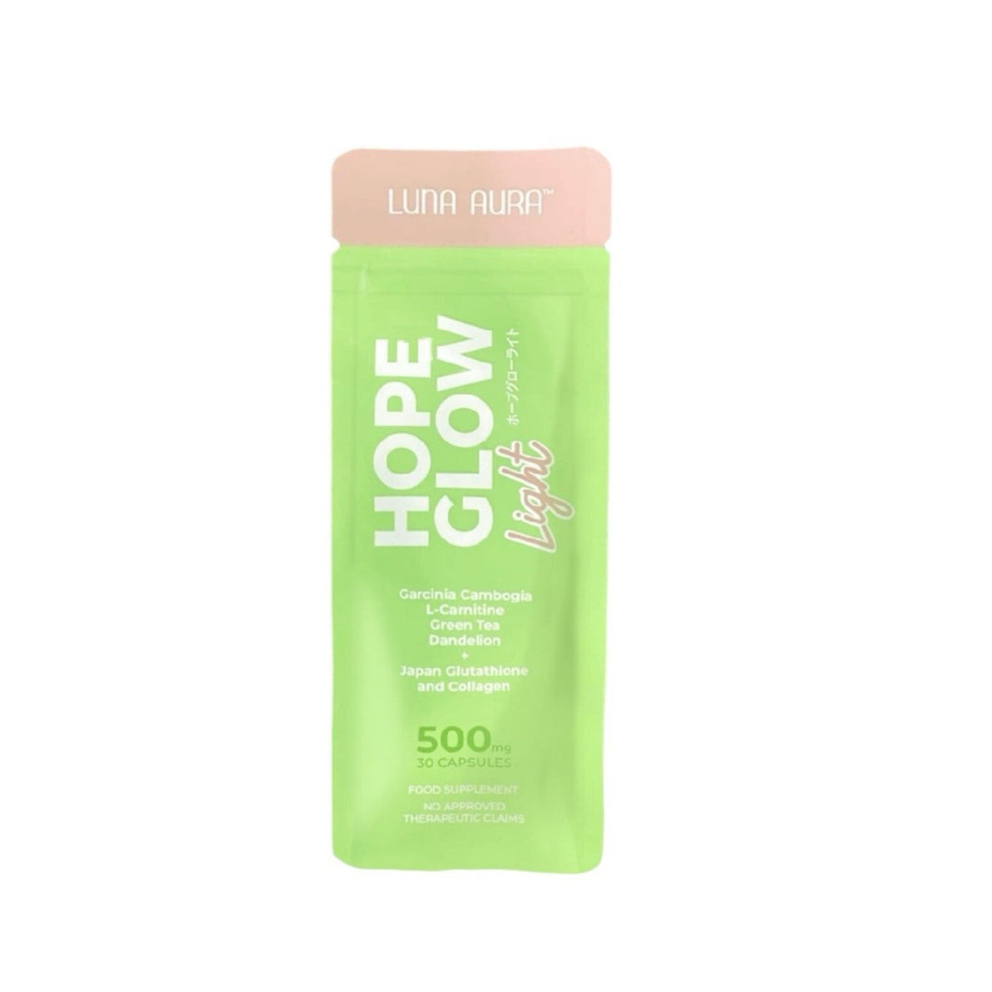 HOPE GLOW LIGHT 500MG (GREEN TEA) by LUNA AURA - Premium Skincare Product