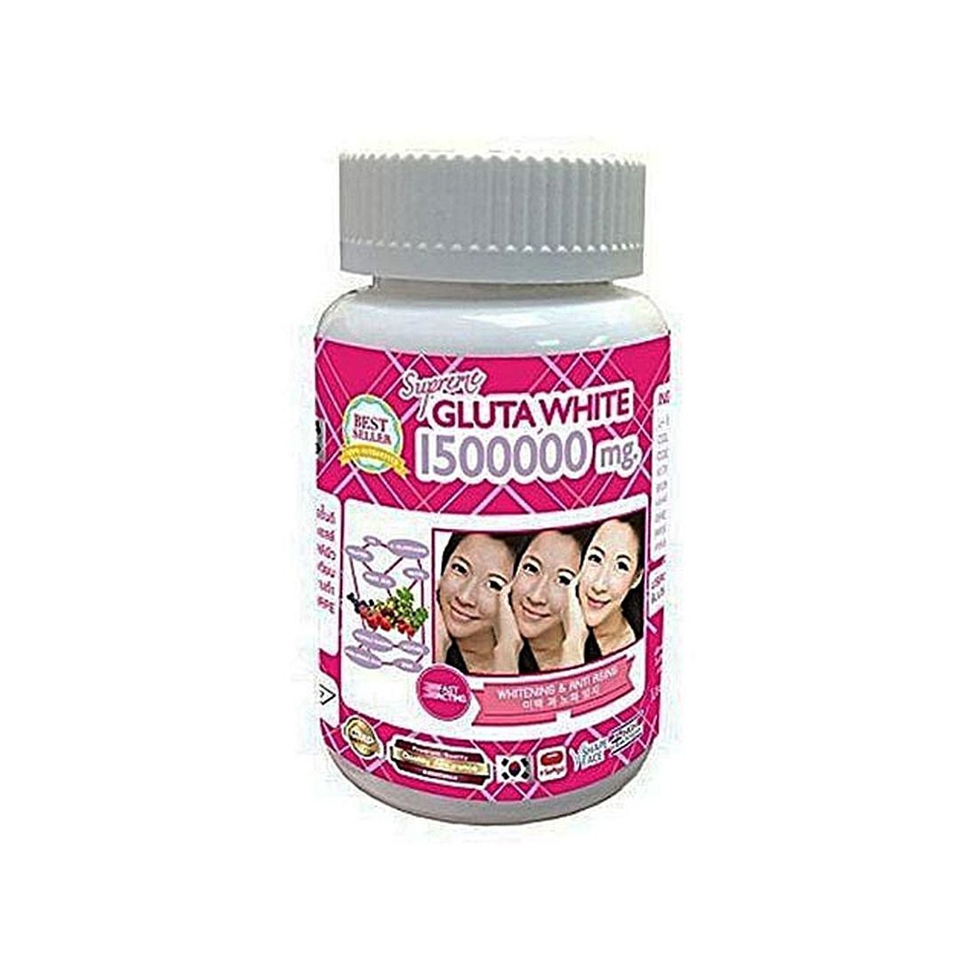 GLUTA WHITE CAPSULE 150000 MG by SUPREME - Premium Skincare Product